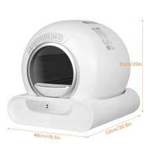 Self-Cleaning Cat Litter Tray,Electric Cat Litter Box,Smart Cat Litter Box with APP Remote Control,Spacious Entrance,Large Space