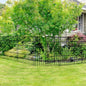 Fence 81cm High x 71cm Wide 4 Panels 1 Gate, Total Length 3.5m No Dig Fence Outdoor Rustproof Metal Pet Dog Animal Barrier Bord
