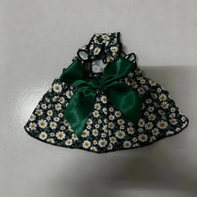 Fashion Cat Pet Dog Dress Sleeveless Cyan Flower Slim Style Cat Princess Dog Dresses Summer Clothes Puppy Skirt Chihuahua Bichon