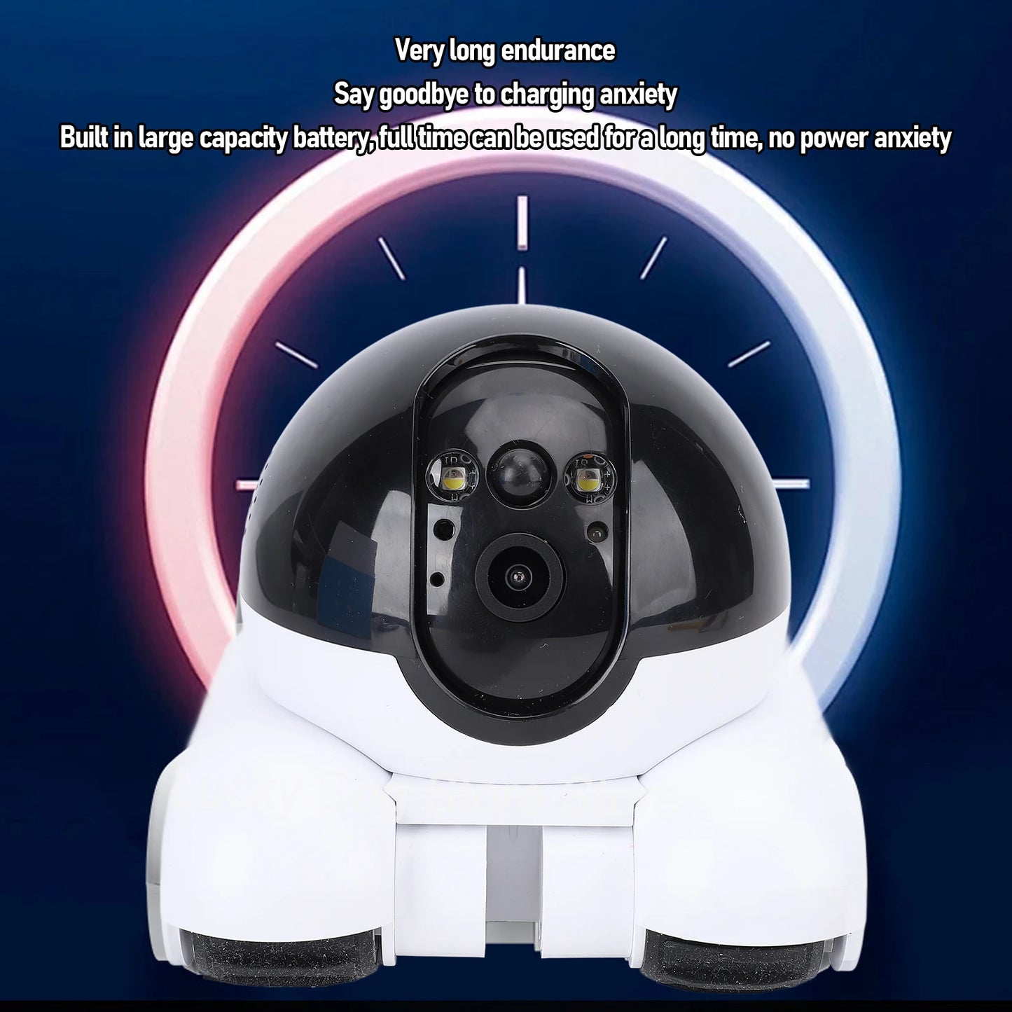 WIFI Movable Pet Webcam One Key Following Shot 2 Way Talk 1080P 2MP Double Lens APP Remote Control Camera for Home for Cats Dogs