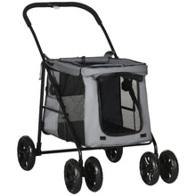 Pet Stroller – Foldable Dog & Cat Stroller with One-Click Fold, EVA Wheels & Mesh Windows
