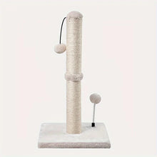 Kratzbaum für Katzen 86 cm mit Sisal-Kratzstamm – Hoher Katzenkratzbaum für Wohnungskatzen mit Spielball
