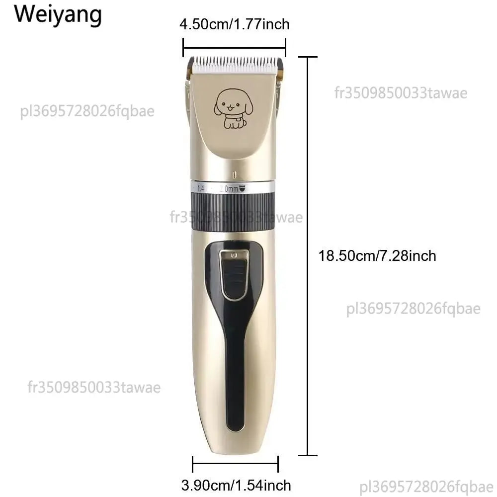 Professional USB Rechargeable Dog Hair Clippers Silent 4-in-1 Pet Hair Trimmer Electric Pet Grooming Tool Pet Supplies
