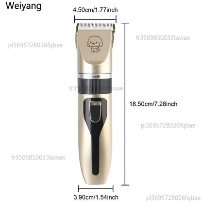 Professional USB Rechargeable Dog Hair Clippers Silent 4-in-1 Pet Hair Trimmer Electric Pet Grooming Tool Pet Supplies