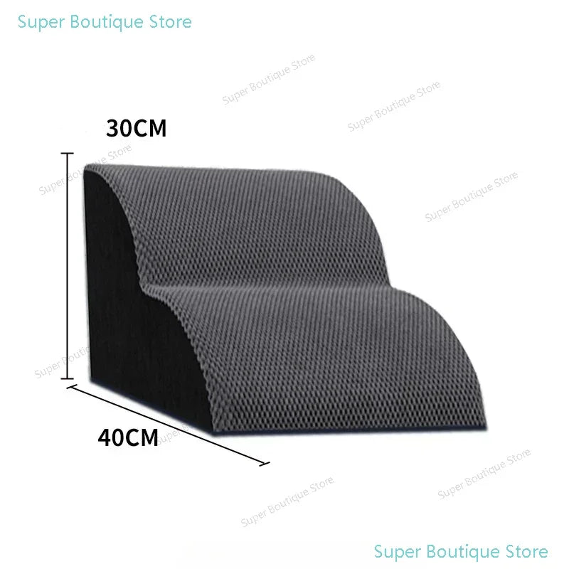 Pet 2/3 Step Dog Stair Cat Pet Ramp Ladder Washable Non Slip Removable Memory Foam Pet Products Ramp for Dog  Stairs for Dogs