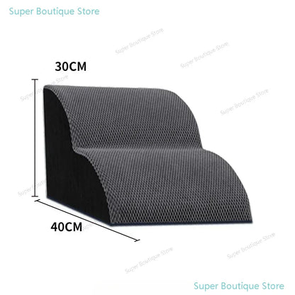Pet 2/3 Step Dog Stair Cat Pet Ramp Ladder Washable Non Slip Removable Memory Foam Pet Products Ramp for Dog  Stairs for Dogs