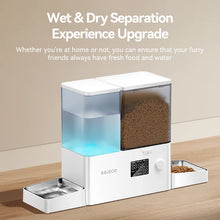 ROJECO 8.5L Automatic Dog & Cat Feeder with Water Fountain – 2-in-1 Food Dispenser & Drinking Station