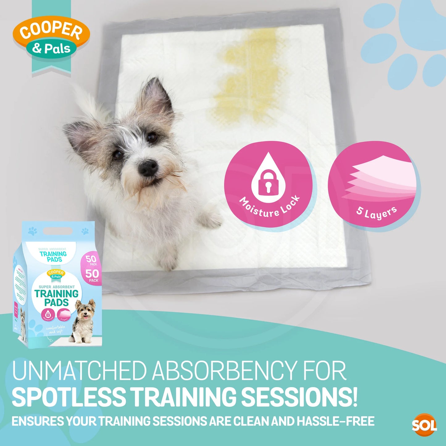 400 Pack Puppy Training Pads 45x60cm | Super Absorbent Leak-Proof Dog Pee Pads | Odor Control & Moisture Lock Layers | Disposable Indoor Pet Training Pads for Puppies & Small Dogs