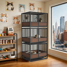 Heavy Duty Dog Crate - Rolling Pet Kennel with Removable Tray & Wheels