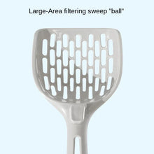 Cat Litter Scoop - Plastic Self-Cleaning Shovel with Base, Kitten Toilet Cleaning Tool