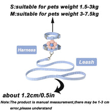 Adjustable Cat Harness & Leash Set - Breathable Small Dog Walking Strap - Pet Accessory