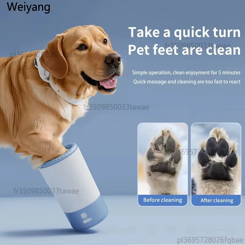 Portable Electric Pet Paw Cleaner Automatic Quick Clean Low Noise Waterproof Paw Washer Cup for Dogs Cats