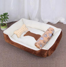 Autumn And Winter Warm Pet Dog Cat Universal Beds Soft Cushion Couch Bed for for Small Medium Dog Plush Cozy Puppy Nest Mat Pad