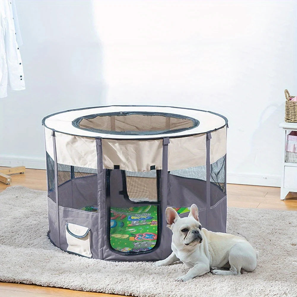Foldable Pet Tent Dog Cat Pet Kitten Puppy Delivery Room Travel Play Pen Tent LARGE Portable Pet Delivery Room Shelter Cat Tent Bed Photo Props Pet Outdoor Travel Cat Tent Bed
