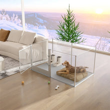 Clear Acrylic Dog Playpen - 6/7/8/10 Panel Indoor Pet Whelping Pen