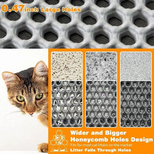 Cat Litter Mat - Heavy Duty Waterproof 2-Layer Non-Slip Washable Floor Protector