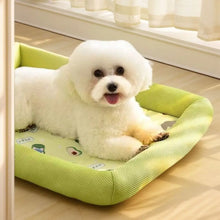 Square Cooling Pet Bed with Neck Support — Breathable, Waterproof & Anti-Slip for Dogs & Cats