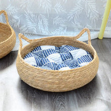 Rattan Katzenkorb mit Kissen – Warmer Schlafplatz für Katzen und Kätzchen