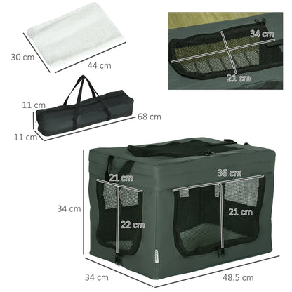 PawHut Soft Side Pet Carrier w/ Cushion, for Dogs