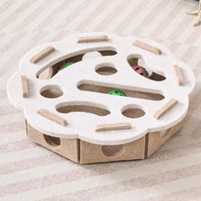 Interactive Cat Puzzle Toy – Felt Maze Box with Bell Ball