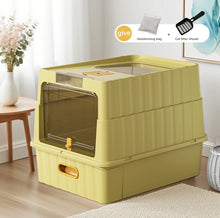 1pc Extra Large Size Full Enclosed Cat Litter Box Anti-Splash Special Cleaning Cat Toilet for Cats