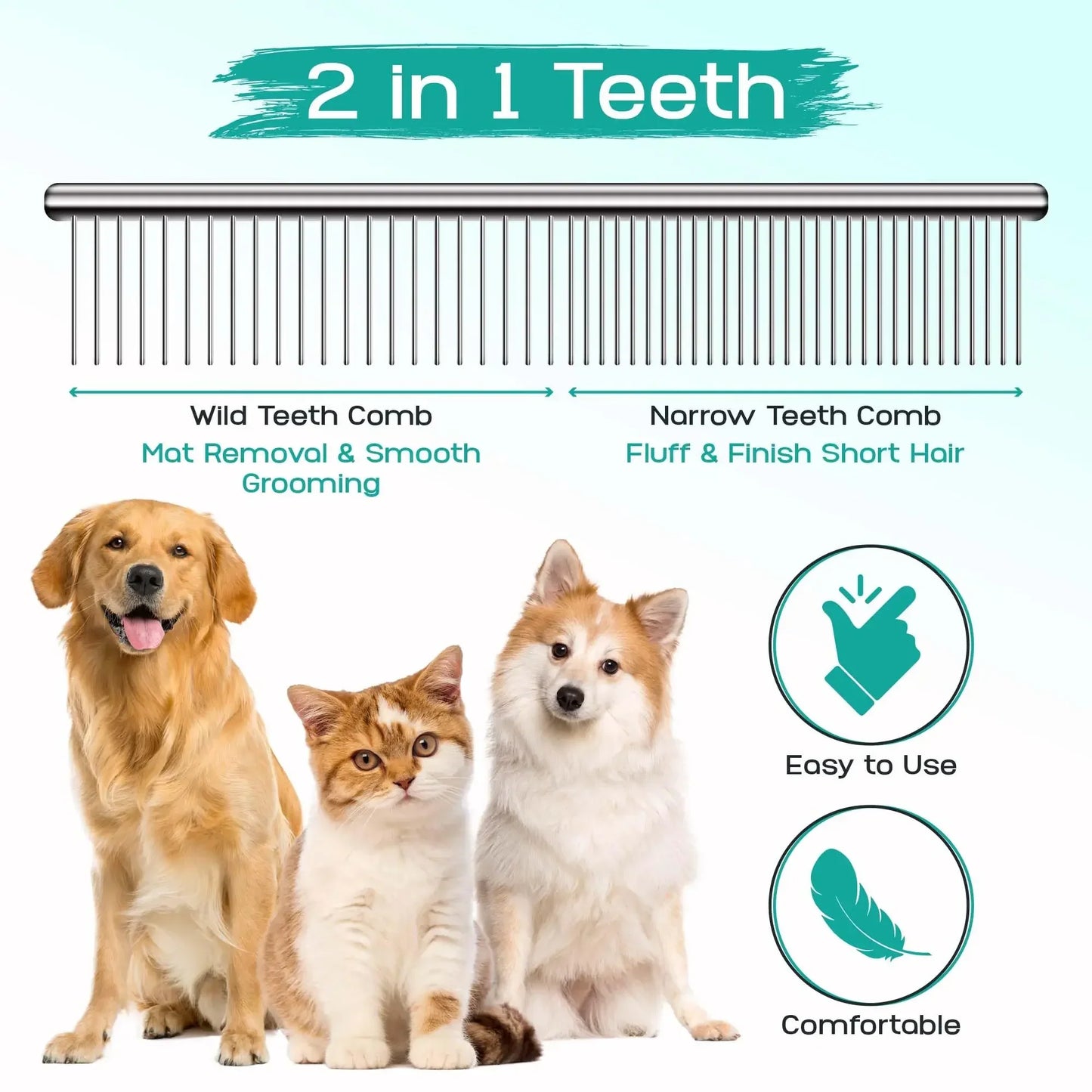 5PCS Pet Grooming Scissors Set – Stainless Steel Dog & Cat Hair Cutting Kit with Safety Round Tips