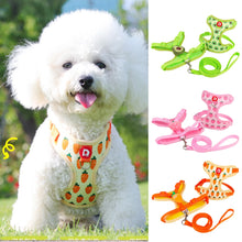 Cute Fruit Pet Harness & Leash Set - Soft Breathable Puppy Kitten Walking Gear - Summer