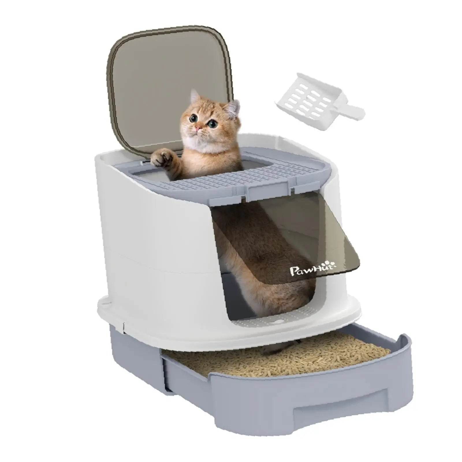 Cat Litter Box Furniture Hidden Design Odour Control Enclosure for Cat Cages and Home Pet Supplies