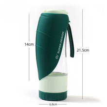 Dog Water Bottle Portable Food Container 2 In 1 Leakproof Pet Drinking Dispenser Feeder Cup For Outdoor Walking Hiking