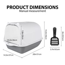 Cat Litter Box Pet Litter Tray Fully-enclosed & Semi-enclosed Splashproof Pet Toilet Cleaning Basin Supplies Kitten Tray Bedpan