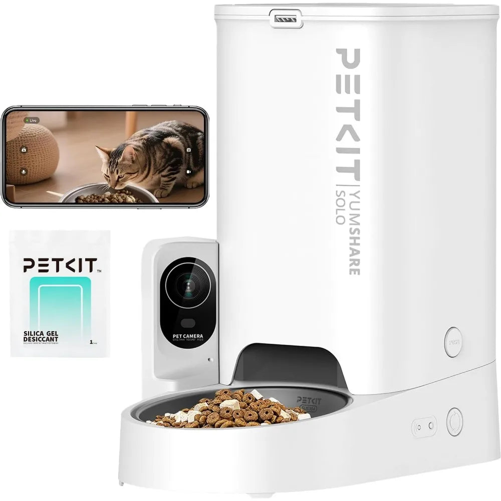 Smart Futterautomat für Katzen & Hunde – 1080P Kamera, Nachtsicht und App-Steuerung