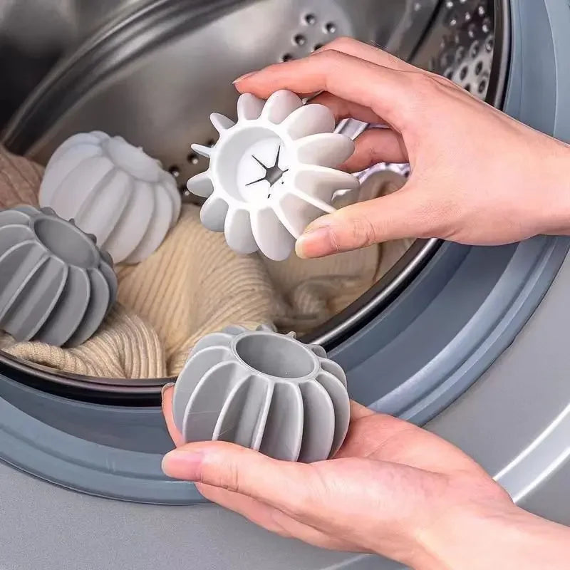 Reusable Silicone Laundry Ball for Pet Hair Removal Clothes & Lint Hair Catcher for Washing Machines