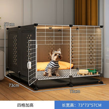 Dog Crate with Toilet Area – Pet Kennel with Sleeping Area, Removable Tray for Small & Medium Dogs