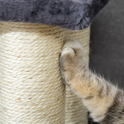 Dog Steps for Bed 4 Step Pet Stairs for Dog Cat ladder Scratch Post Grey