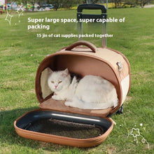 Large Capacity Pet Carrier Backpack With Breathable Side Mesh Escape Proof Design For Cats Summer Winter Use