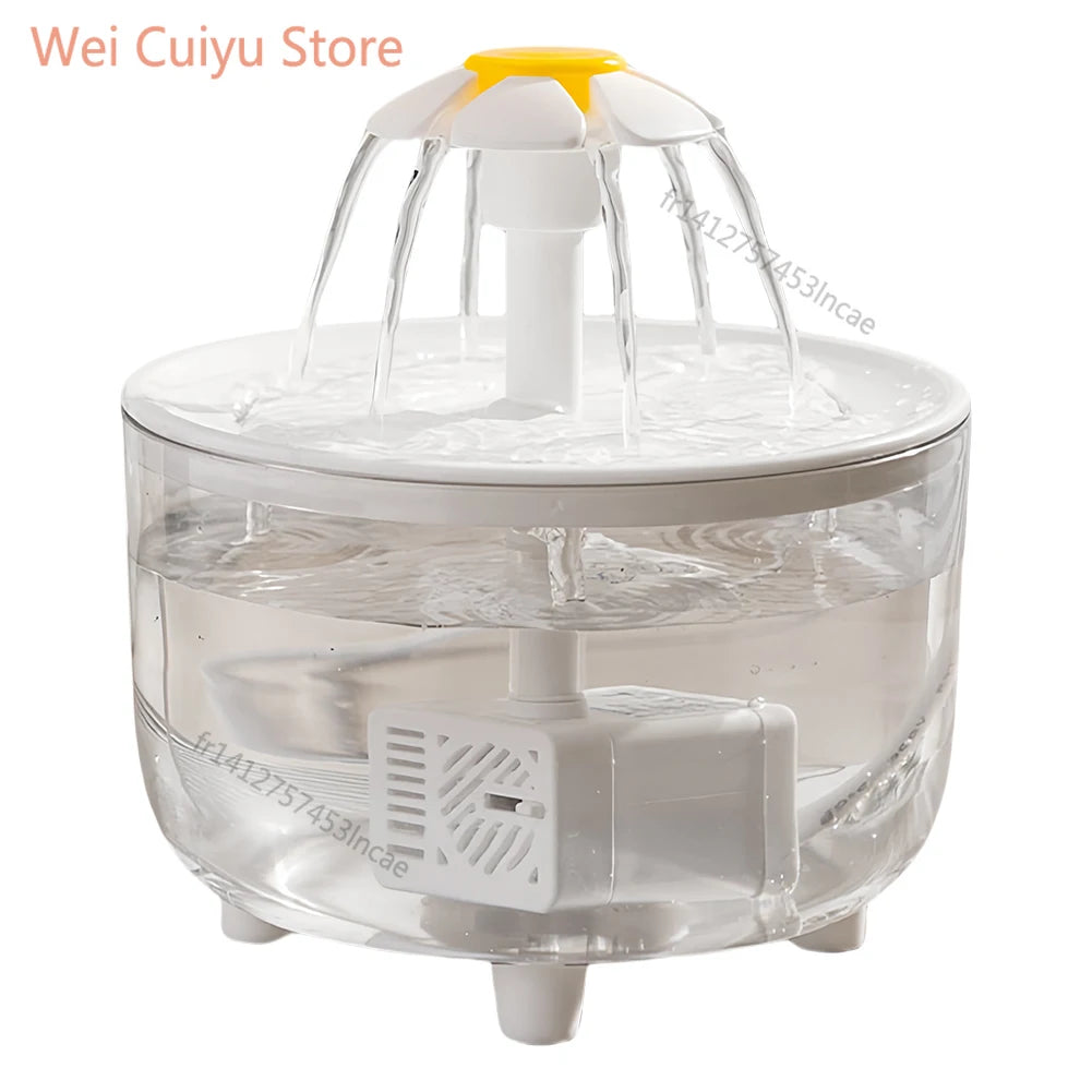 1000ml USB Electric Mute Pet Drink Bowl Automatic Cat Water Fountain Filter Cats Water Dispenser Automatic Cat Drink Bowl Filter