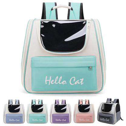 Outdoor Pet Backpack 1PC Cat and Dog Single Shoulder Double Shoulder Handheld Crossbody Breathable Outdoor Car Safety  Supplies