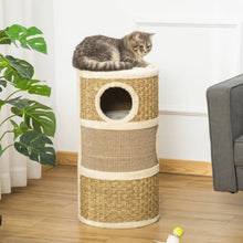 Cat Scratching Barrel – Cat Tree Tower with Sisal Scratching Surface, Plush Platform & Climbing Furniture