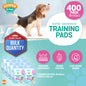 400 Pack Puppy Training Pads 45x60cm | Super Absorbent Leak-Proof Dog Pee Pads | Odor Control & Moisture Lock Layers | Disposable Indoor Pet Training Pads for Puppies & Small Dogs