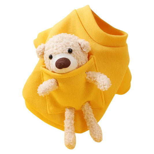 Autumn Winter Dog Sweater - Cute Bear Jersey Clothes for Small Dogs Chihuahua Yorkies