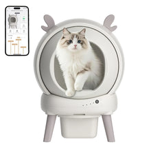 HAUSPROFI Self Cleaning Litter Box Large Capacity Automatic Cat Toilet with Odor Control App Control for Large Cats Multiple Cats
