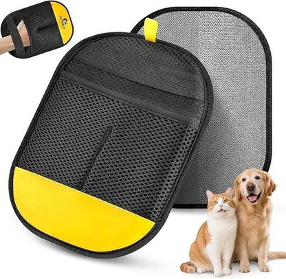 Pet Static Hair Removal Gloves with Bidirectional Brushing for Cat Hair Removal and Cleaning
