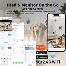 4.5L Elevated Smart Pet Feeder — 15cm Raised Stand, 1080P Camera or Key Control for Cats & Dogs