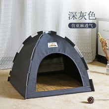Foldable Cat House Pet Tent Four Seasons Universal Cat and Dog Pet Nest Summer Cool Mat Outdoor Portable Foldable Breathable