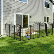 Heavy Duty Dog Playpen - 8 Panel Metal Pet Exercise Pen with Door