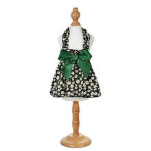 Fashion Cat Pet Dog Dress Sleeveless Cyan Flower Slim Style Cat Princess Dog Dresses Summer Clothes Puppy Skirt Chihuahua Bichon