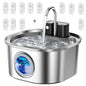 3L Stainless Steel Wireless Recharging Sensor Cat Water Fountain Auto Drinking Fountain For Cats Dog Drinker Pet Dispenser Bowl
