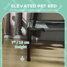 Elevated Dog Bed – Waterproof Raised Pet Cot with Breathable Mesh & UV Canopy for Medium Dogs, 76 × 61 × 73 cm