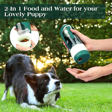 Dog Water Bottle Portable Food Container 2 In 1 Leakproof Pet Drinking Dispenser Feeder Cup For Outdoor Walking Hiking