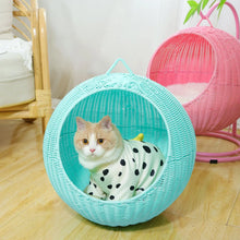 Winter Cat and Dog Kennel Rattan Pet Products Summer Pet Kennel Cool Kennel Hanging Cat Basket Four Seasons Universal Pet Mat